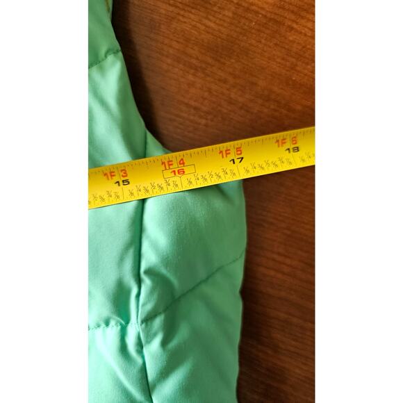 Lilly Pulitzer Down Puffer  Mint Green Vest, Tropical lining design, Sz XS - Picture 9 of 16